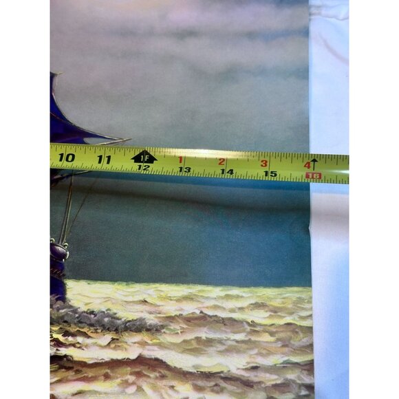 "Old Ironsides" USS Constitution unFramed Art Lithograph Print Poster Vtg - Picture 5 of 11